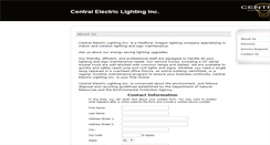 Desktop Screenshot of centralelectriclighting.com