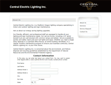 Tablet Screenshot of centralelectriclighting.com